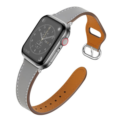 Small Waist Watch Band For Apple Watch Ultra 49mm / Series 8&7 45mm / SE 2&6&SE&5&4 44mm / 3&2&1 42mm(Grey) by bashfashion