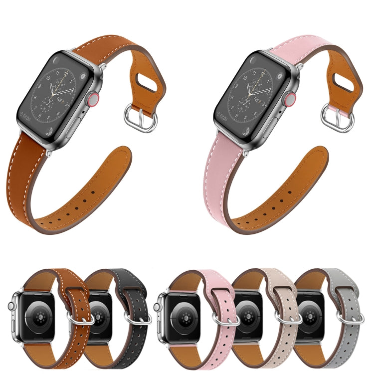 Small Waist Watch Band For Apple Watch Ultra 49mm / Series 8&7 45mm / SE 2&6&SE&5&4 44mm / 3&2&1 42mm(Grey) by bashfashion