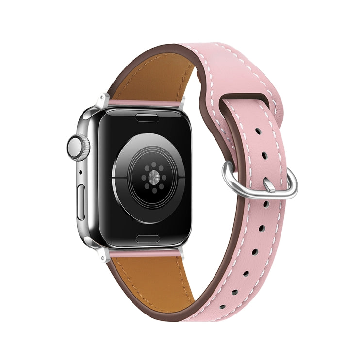 Small Waist Watch Band For Apple Watch Series 9&8&7 41mm / SE 3&SE 2&6&SE&5&4 40mm / 3&2&1 38mm(Pink) by bashfashion