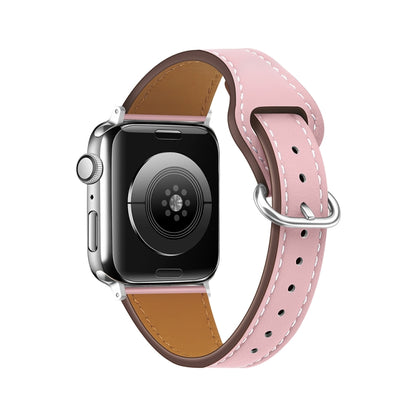 Small Waist Watch Band For Apple Watch Series 9&8&7 41mm / SE 3&SE 2&6&SE&5&4 40mm / 3&2&1 38mm(Pink) by bashfashion