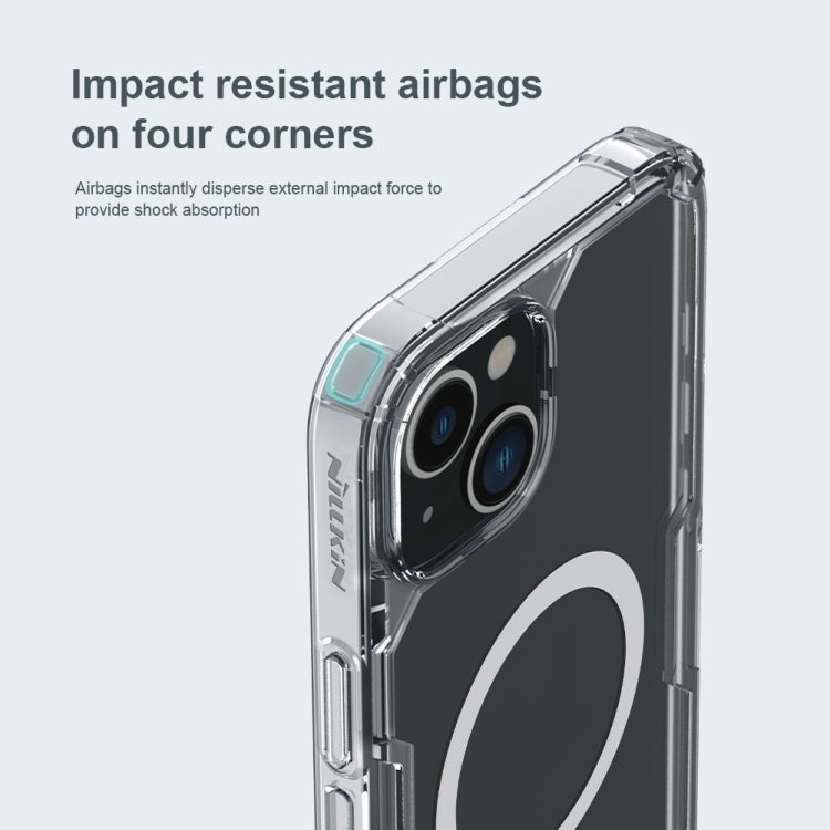 For iPhone 14 NILLKIN Ultra Clear Magsafe PC + TPU Phone Case (Transparent) by NILLKIN