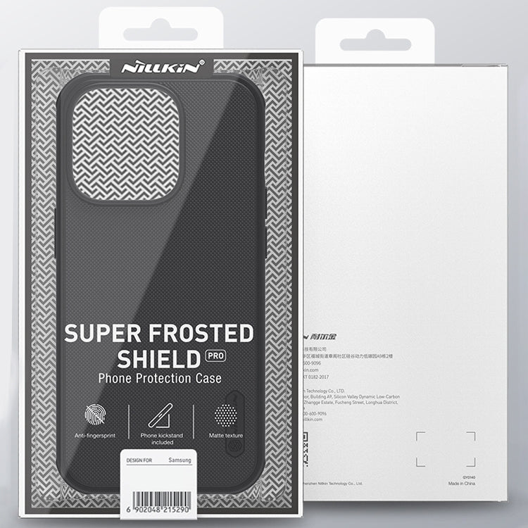 For iPhone 14 NILLKIN Frosted Shield Pro Magsafe Phone Case(Black) by NILLKIN