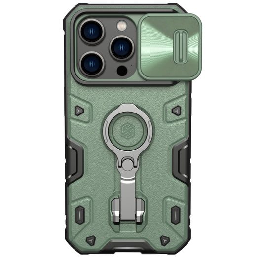 For iPhone 14 Pro NILLKIN CamShield Armor Pro Magnetic Phone Case(Green) by NILLKIN