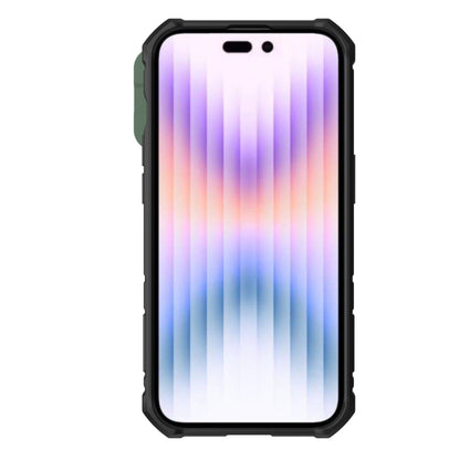 For iPhone 14 Pro NILLKIN CamShield Armor Pro Magnetic Phone Case(Green) by NILLKIN