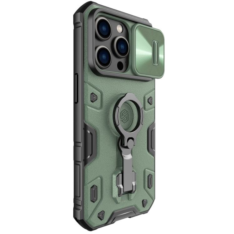 For iPhone 14 Pro NILLKIN CamShield Armor Pro Magnetic Phone Case(Green) by NILLKIN