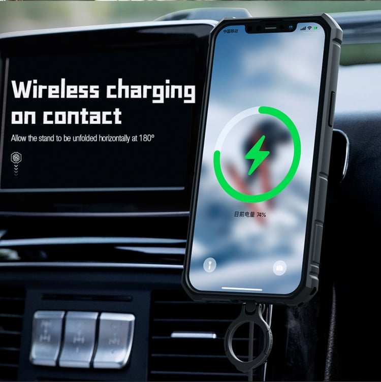 For iPhone 14 Plus NILLKIN CamShield Armor Pro Magnetic Phone Case(Black) by NILLKIN