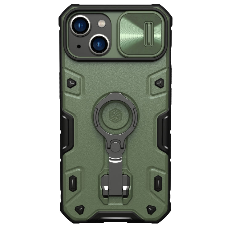 For iPhone 14 Plus NILLKIN Shockproof CamShield Armor Protective Case(Green) by NILLKIN