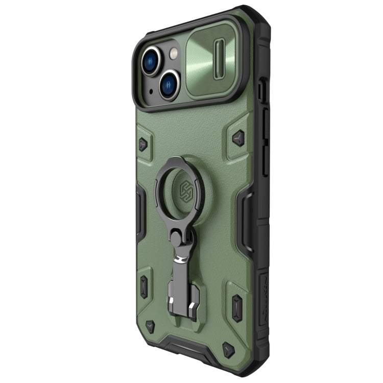 For iPhone 14 Plus NILLKIN Shockproof CamShield Armor Protective Case(Green) by NILLKIN
