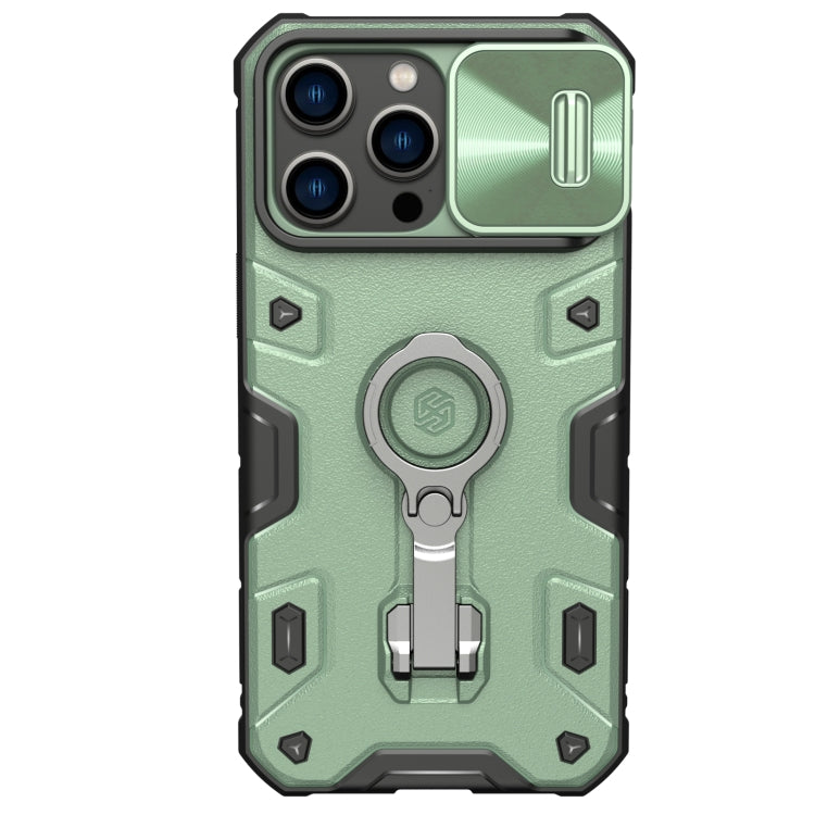 For iPhone 14 Pro Max NILLKIN Shockproof CamShield Armor Protective Case(Green) by NILLKIN