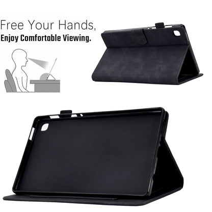 For Samsung Galaxy Tab A 8.0 2019 T290 Embossed Smile Flip Tablet Leather Case(Black) by bashfashion