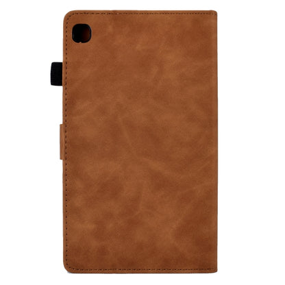 For Samsung Galaxy Tab A 8.0 2019 T290 Embossed Smile Flip Tablet Leather Case(Brown) by bashfashion