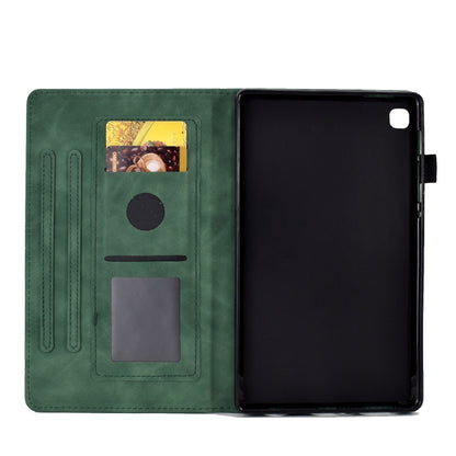 For Samsung Galaxy Tab A7 10.4 2020 T500 Embossed Smile Flip Tablet Leather Case(Green) by bashfashion