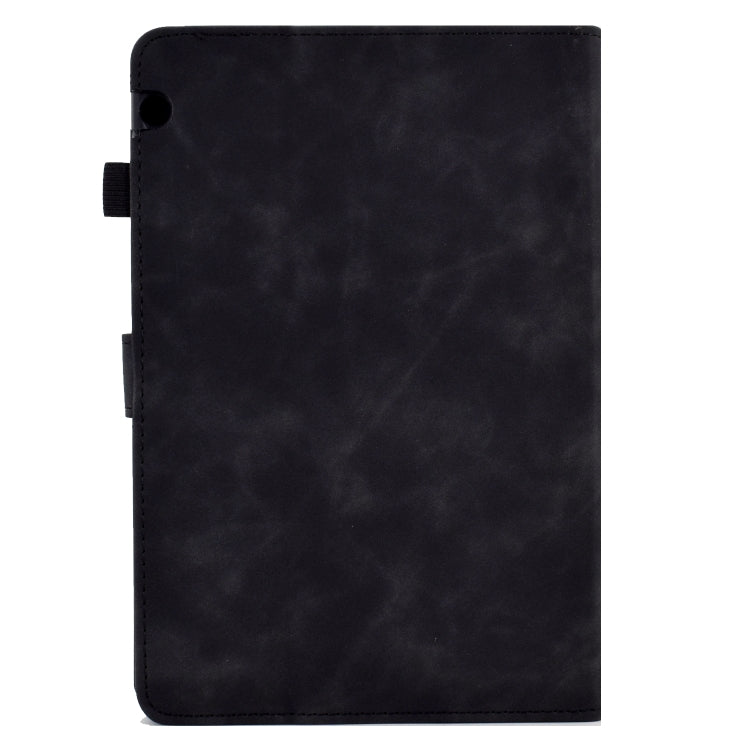 For Huawei MediaPad T5 Embossed Smile Flip Tablet Leather Case(Black) by bashfashion