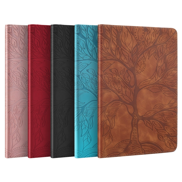 For OPPO Pad Air Life Tree Series Horizontal Flip Leather Tablet Case(Lake Blue) by bashfashion