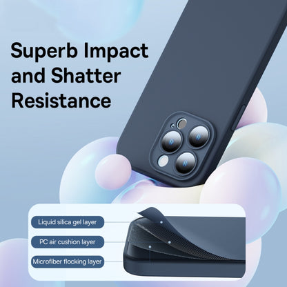 For iPhone 14 Pro Baseus Liquid Silica Gel Phone Case(Blue) by Baseus