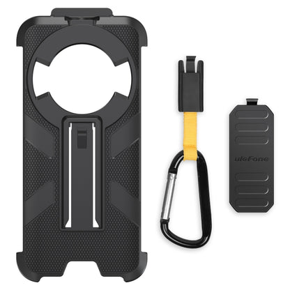 For Ulefone Power Armor 16 Pro / Power Armor 16S Ulefone Back Clip Phone Case with Carabiner(Black) by Ulefone