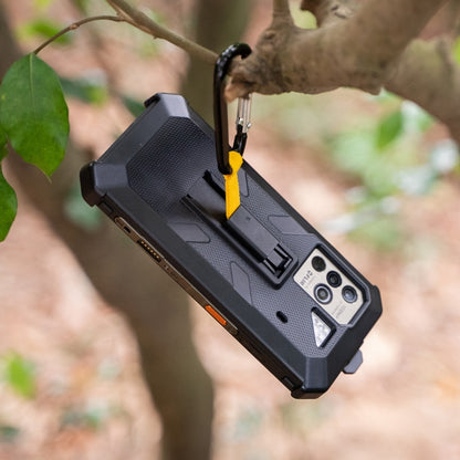 For Ulefone Power Armor 18 Ultra / 18T / 18T Ultra / 19 / 19T Ulefone Back Clip Phone Case with Carabiner (Black) by Ulefone