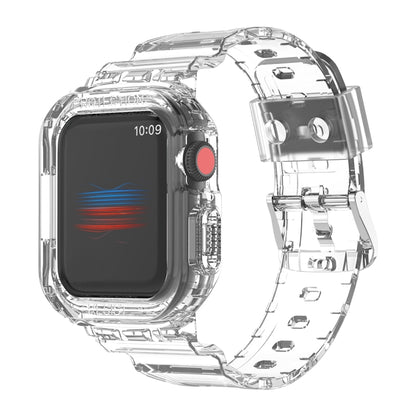 For Apple Watch Ultra 49mm Armor Integrated TPU Watch Band(Transparent) by bashfashion