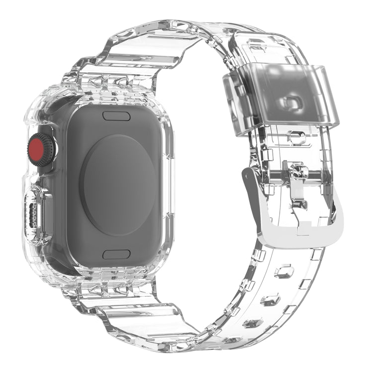 For Apple Watch Ultra 49mm Armor Integrated TPU Watch Band(Transparent) by bashfashion