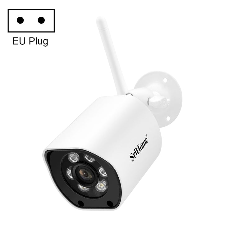 SriHome SH034C 4.0MP AI Humanoid Tracking WiFi Outdoor Surveillance Camera(EU Plug) by SriHome
