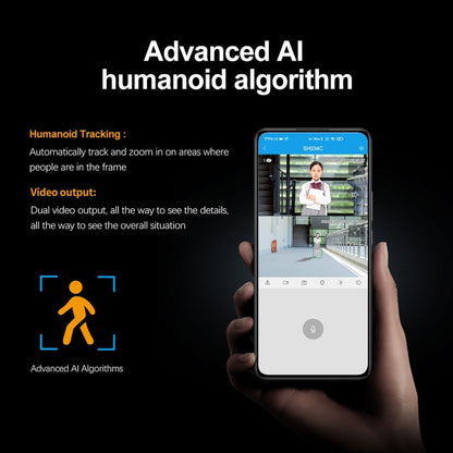 SriHome SH034C 4.0MP AI Humanoid Tracking WiFi Outdoor Surveillance Camera(AU Plug) by SriHome