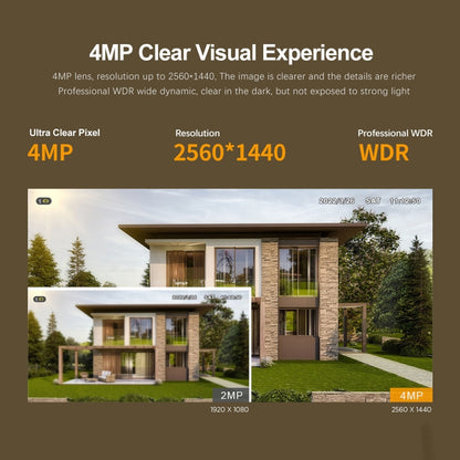 SriHome SH034C 4.0MP AI Humanoid Tracking WiFi Outdoor Surveillance Camera(UK Plug) by SriHome