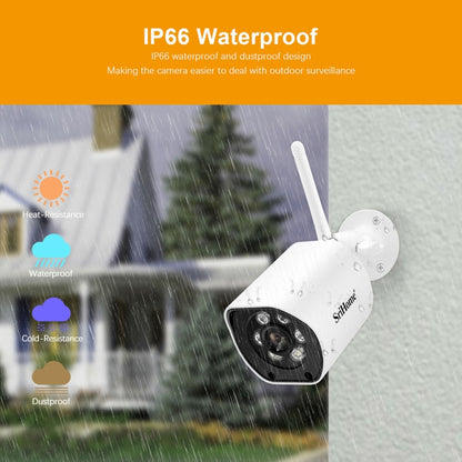 SriHome SH034C 4.0MP AI Humanoid Tracking WiFi Outdoor Surveillance Camera(UK Plug) by SriHome