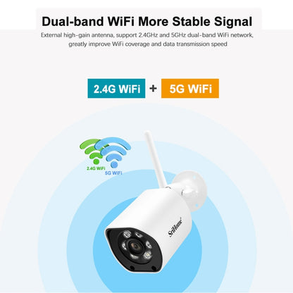 SriHome SH034C 4.0MP AI Humanoid Tracking WiFi Outdoor Surveillance Camera(UK Plug) by SriHome