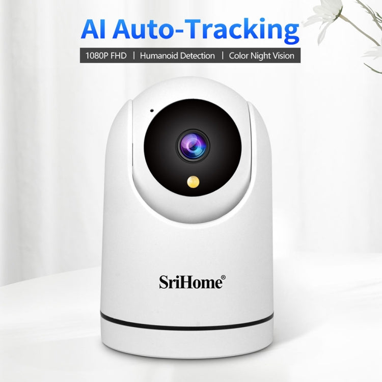 SriHome SH042 2.0MP 1080P HD AI WiFi Pan-tilt Surveillance Camera(US Plug) by SriHome