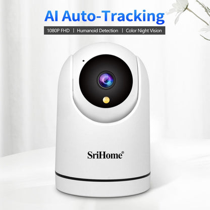 SriHome SH042 2.0MP 1080P HD AI WiFi Pan-tilt Surveillance Camera(UK Plug) by SriHome