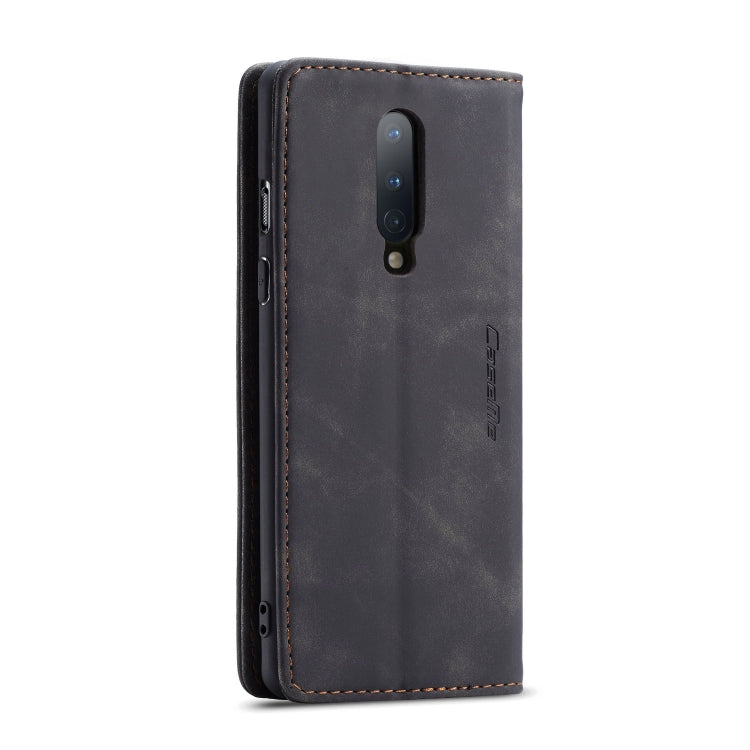 For OnePlus 8 CaseMe Multifunctional Horizontal Flip Leather Case, with Card Slot & Holder & Wallet(Black) by CaseMe