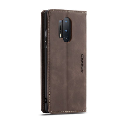 For OnePlus 8 Pro CaseMe Multifunctional Horizontal Flip Leather Case, with Card Slot & Holder & Wallet(Coffee) by CaseMe