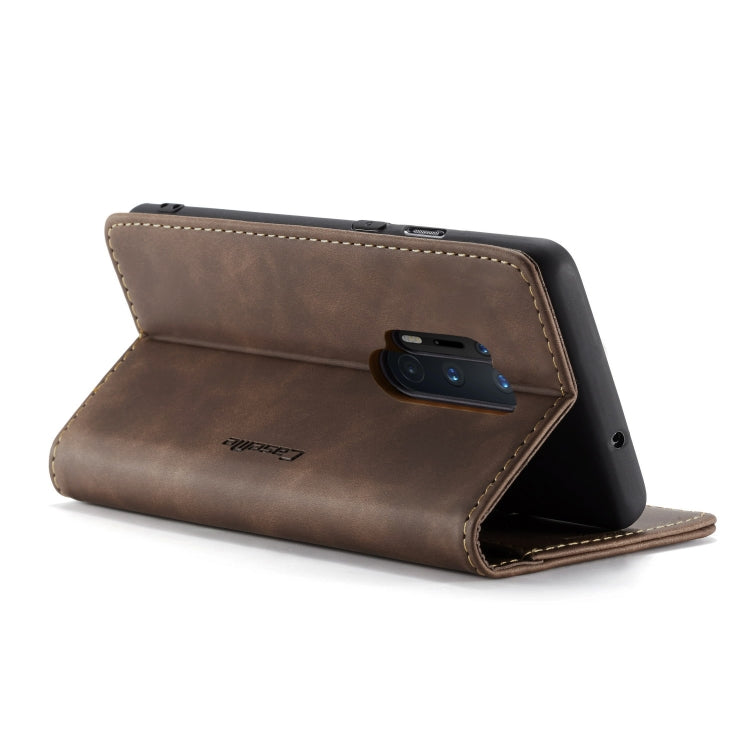 For OnePlus 8 Pro CaseMe Multifunctional Horizontal Flip Leather Case, with Card Slot & Holder & Wallet(Coffee) by CaseMe