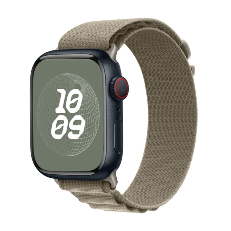 Nylon Loop Watch Band for Apple Watch 42mm / 41mm / 40mm / 38mm(Olive) by bashfashion