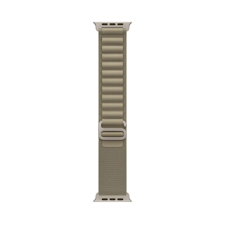 Nylon Loop Watch Band for Apple Watch 42mm / 41mm / 40mm / 38mm(Olive) by bashfashion