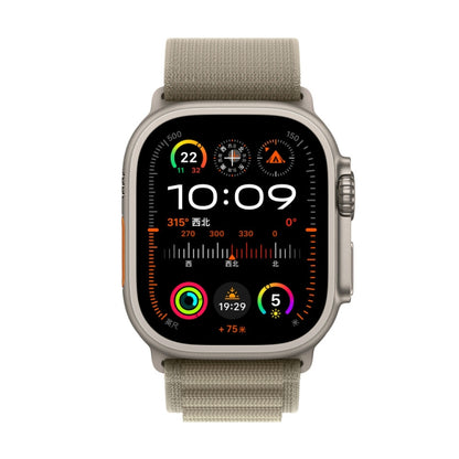 Nylon Loop Watch Band for Apple Watch 42mm / 41mm / 40mm / 38mm(Olive) by bashfashion