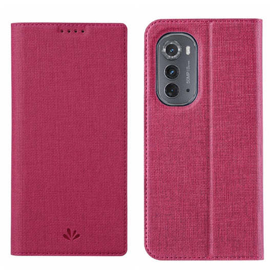 For Motorola Edge 2022 ViLi DMX Series TPU + PU Shockproof Leather Phone Case(Rose Red) by ViLi