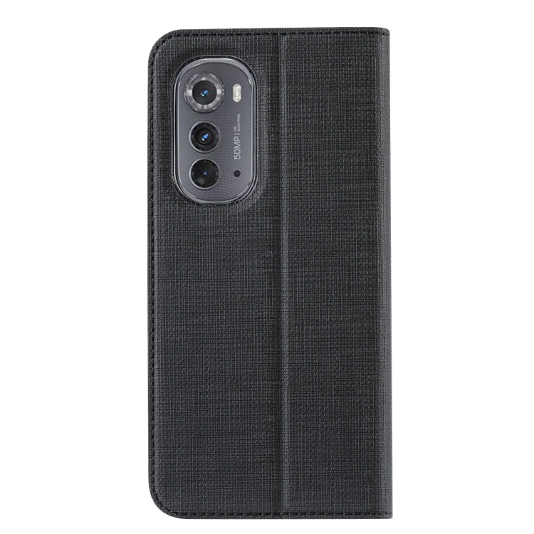 For Motorola Edge 2022 ViLi DMX Series TPU + PU Shockproof Leather Phone Case(Black) by ViLi
