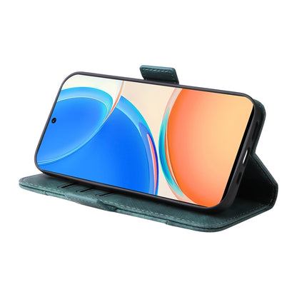 For Honor X8 BETOPNICE Dual-side Buckle Leather Phone Case(Green) by BETOPNICE