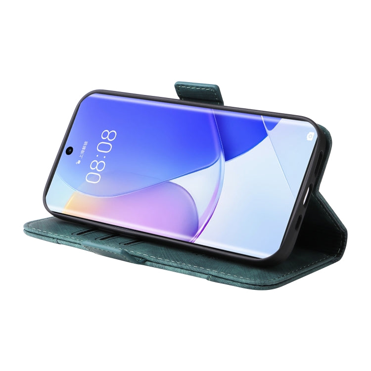 For Huawei nova 9 BETOPNICE Dual-side Buckle Leather Phone Case(Green) by BETOPNICE