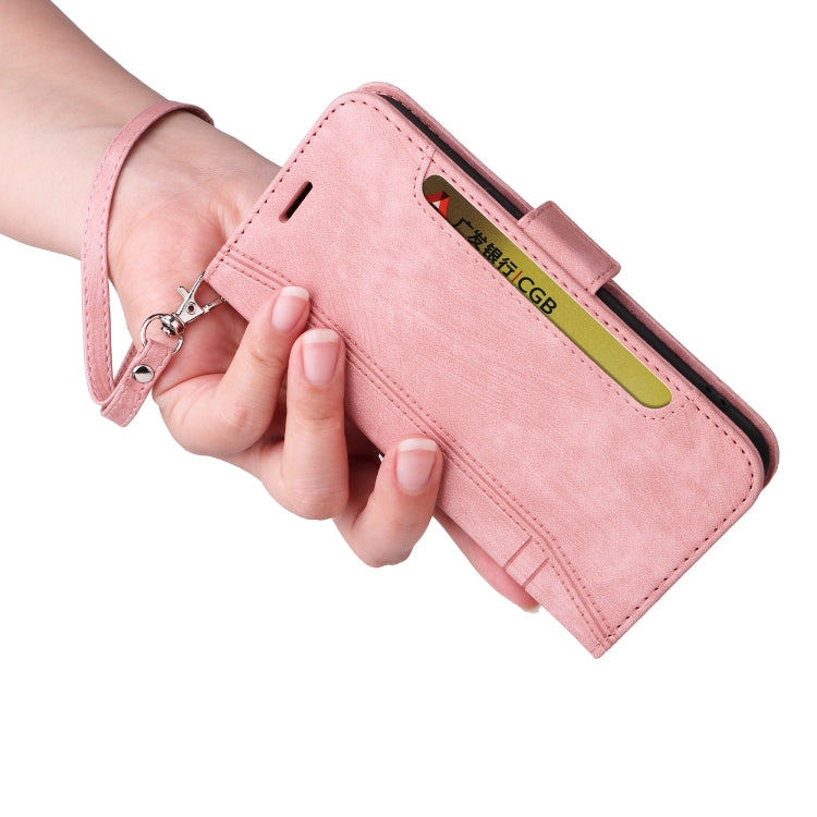 For Huawei nova 8i BETOPNICE Dual-side Buckle Leather Phone Case(Pink) by BETOPNICE