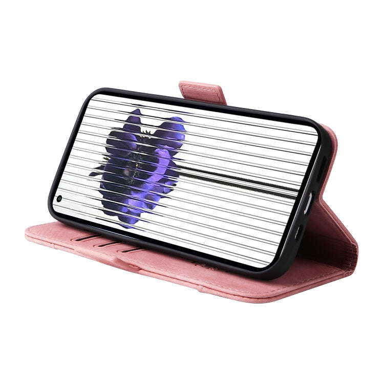 For Nothing Phone 1 BETOPNICE Dual-side Buckle Leather Phone Case(Pink) by BETOPNICE