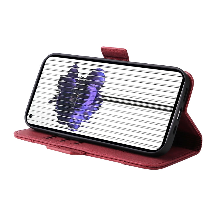 For Nothing Phone 1 BETOPNICE Dual-side Buckle Leather Phone Case(Red) by BETOPNICE