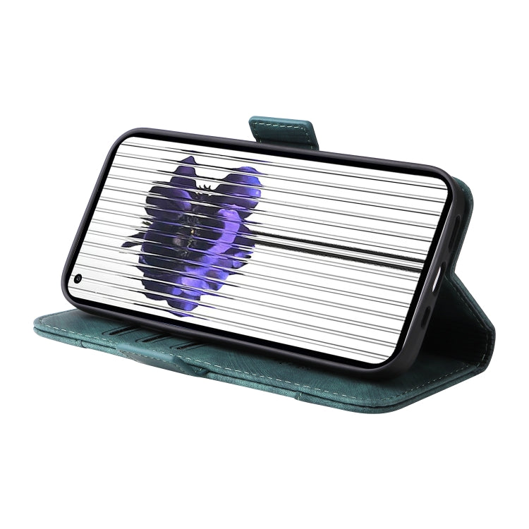 For Nothing Phone 1 BETOPNICE Dual-side Buckle Leather Phone Case(Green) by BETOPNICE