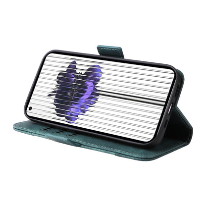 For Nothing Phone 1 BETOPNICE Dual-side Buckle Leather Phone Case(Green) by BETOPNICE