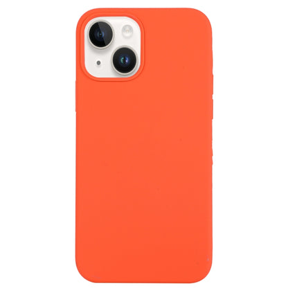 For iPhone 14 Solid Silicone Phone Case(Orange) by bashfashion