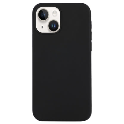 For iPhone 14 Solid Silicone Phone Case(Black) by bashfashion