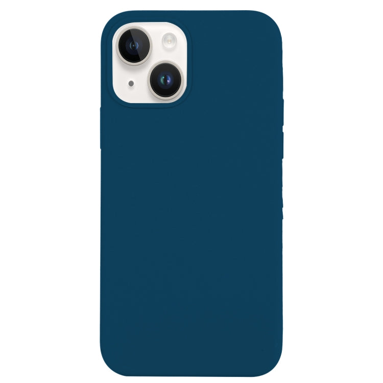 For iPhone 14 Solid Silicone Phone Case(Xingyu Blue) by bashfashion