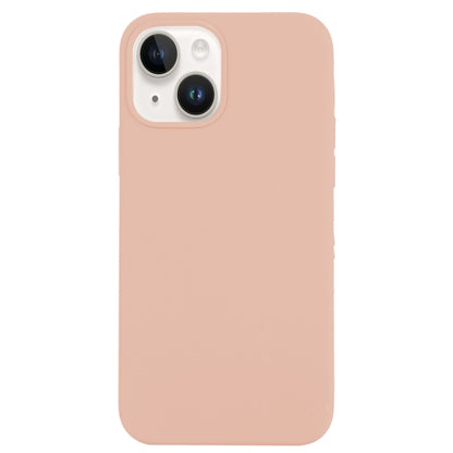 For iPhone 14 Plus Solid Silicone Phone Case(Sand Pink) by bashfashion