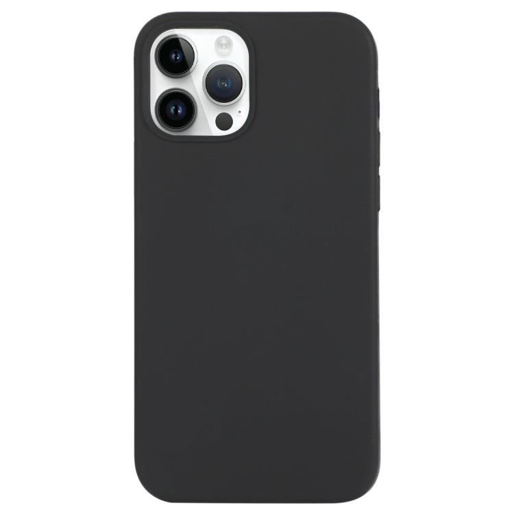 For iPhone 14 Pro Solid Silicone Phone Case(Ash) by bashfashion